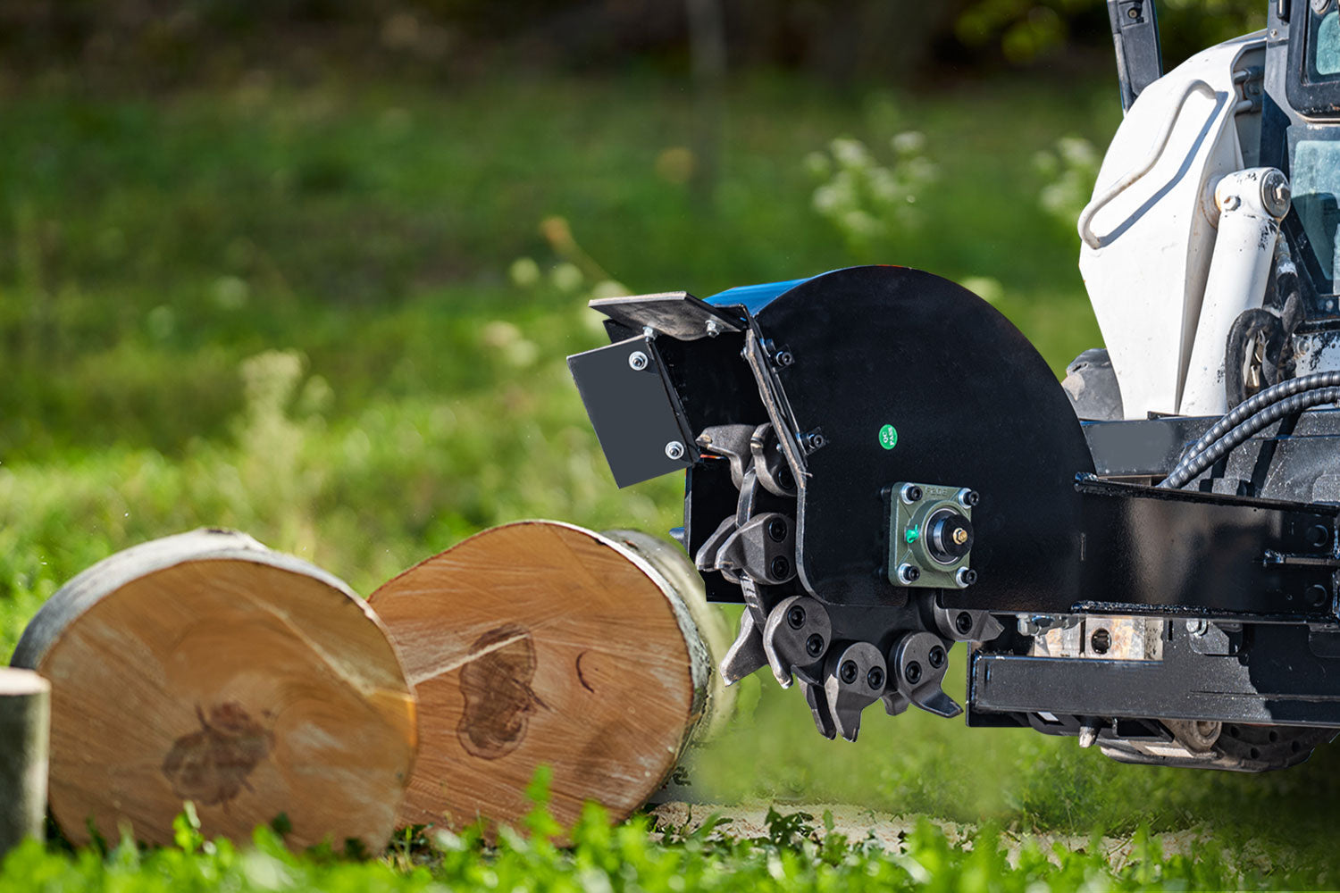 20 Blades Grinder，±45° Skid Steer Loader Stump Grinder Attachment