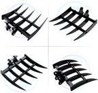 Rake Metal Wide Backhoe Rake Attachment for Mini Excavator Digger