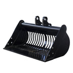 Narrow Bucket Ripper Rake Auger Total  8 pcs Attachment for Mini Excavator