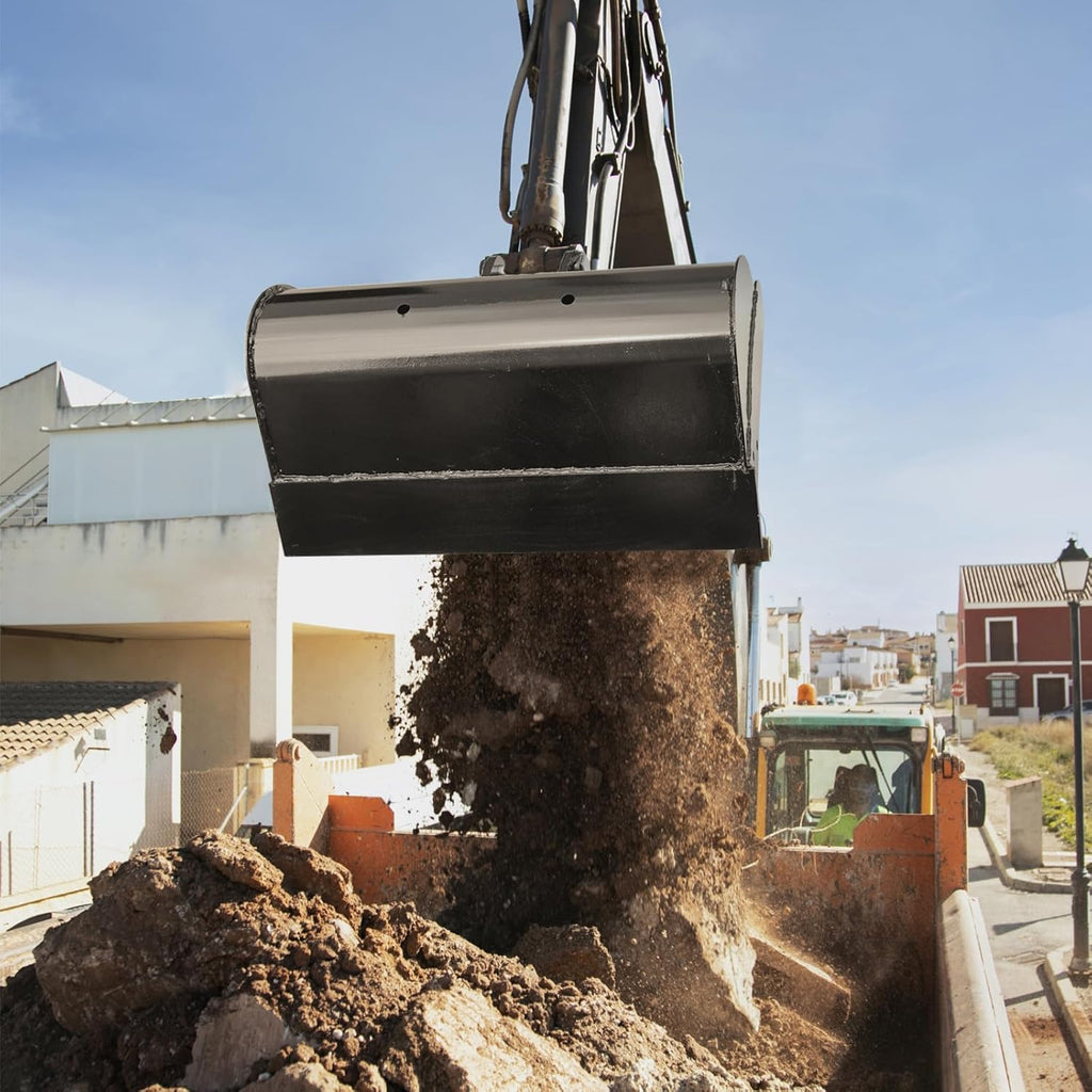 Flat Bucket 500/600/800/1000mm Toothless Excavator Buckets Attachment for Mini Excavator Digger