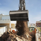 Flat Bucket 500/600/800/1000mm Toothless Excavator Buckets Attachment for Mini Excavator Digger