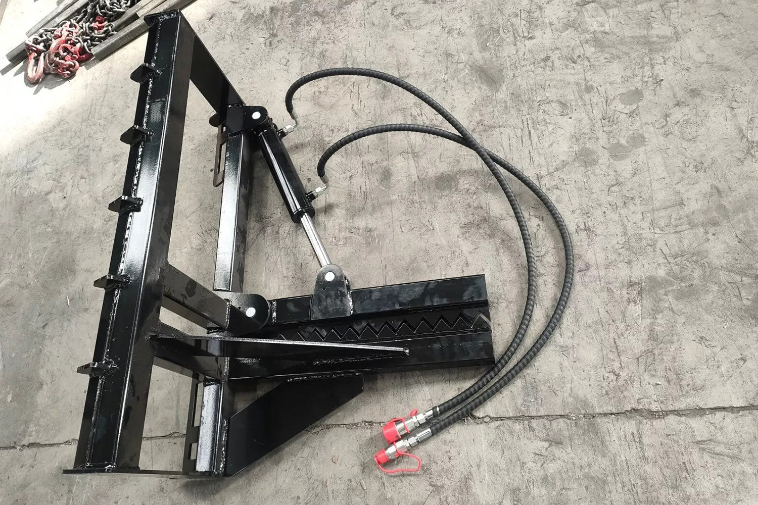 Skid Steer Tree Puller Attachment, 24.41' Post Puller