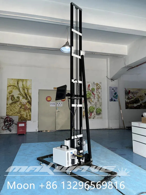 4 Meter Inkjet Wall Printer Wall Pen 3D UV Vertical Printing Machine 5/7 Color for Wall cement wood Metal Bricks Paper 2.5*6m