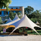 Single Double Pole Star Canopy Tents Octopus Canopy Thicken 900D Oxford Cloth Shape Stretch Canopy Outdoor Peaks Starshade Tents