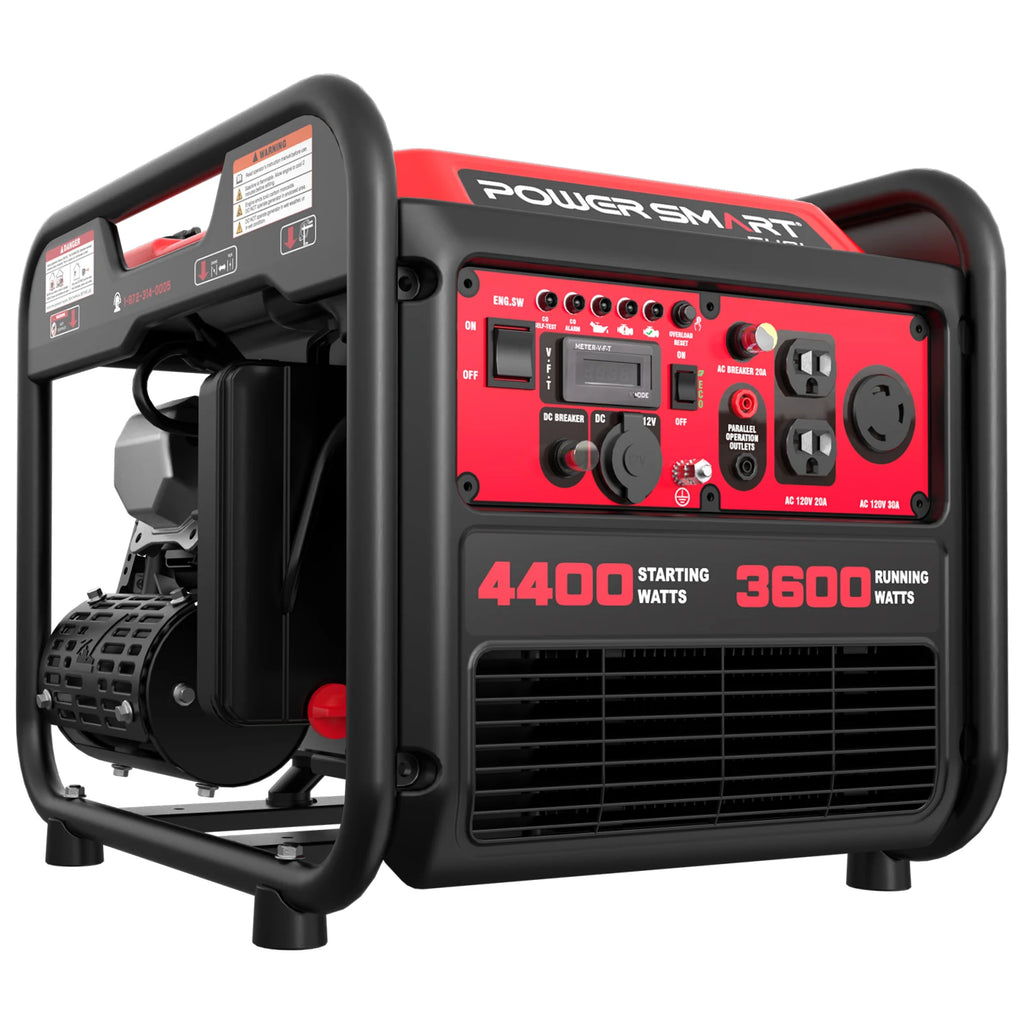 4400W Open Frame Inverter Generator, CO Safety, EPA Certified, Long Runtime, Quiet 58dBA, Portable Home Backup Power