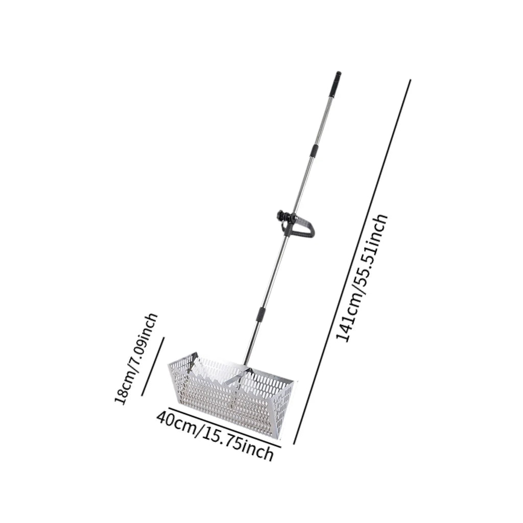 Sand Rake Premium Sifting Easy Cleanup Large Telescopic Handle Beach Sifter,Sifting Cat Litter Scooper Comfortable Handle