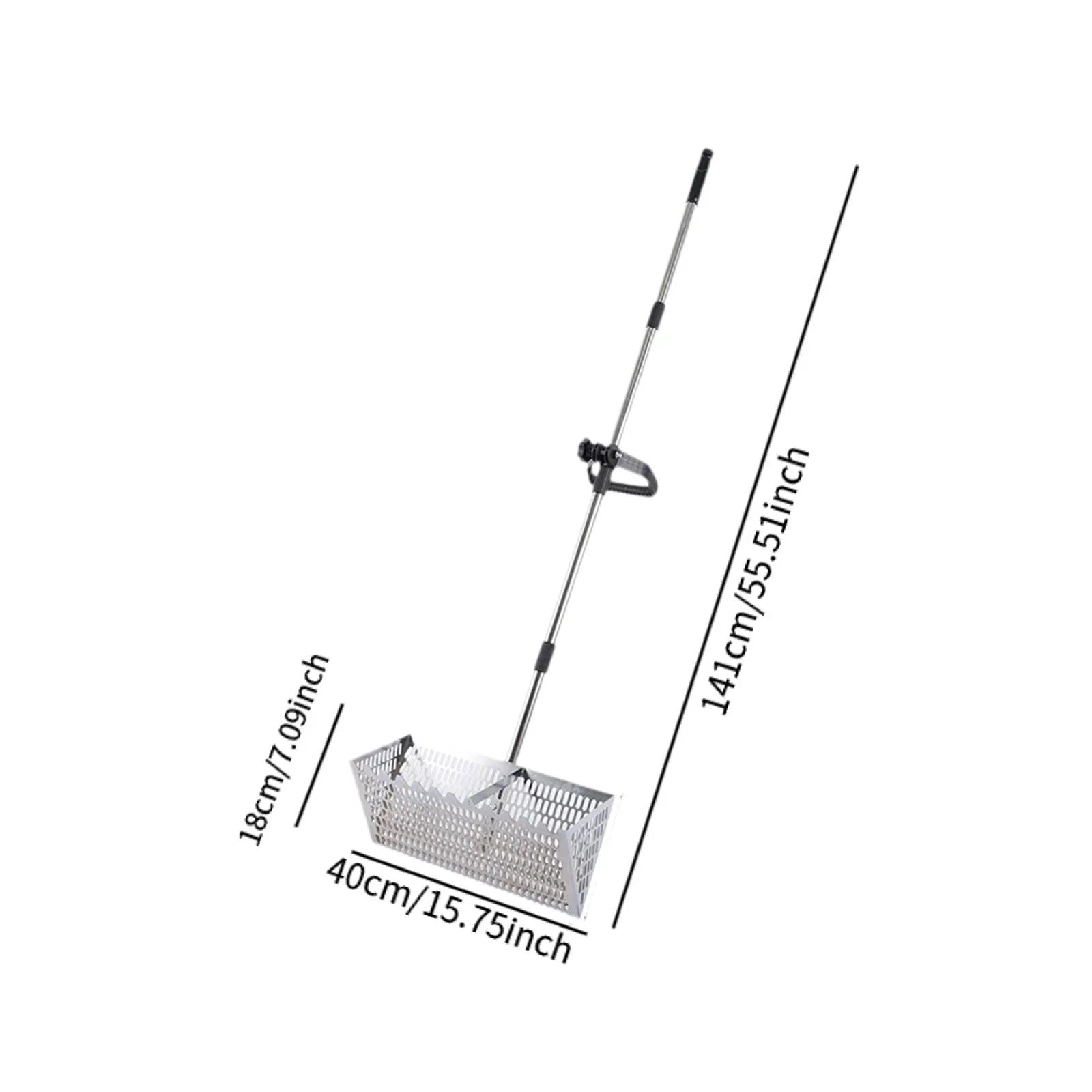 Sand Rake Premium Sifting Easy Cleanup Large Telescopic Handle Beach Sifter,Sifting Cat Litter Scooper Comfortable Handle