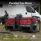 4400W Open Frame Inverter Generator, CO Safety, EPA Certified, Long Runtime, Quiet 58dBA, Portable Home Backup Power