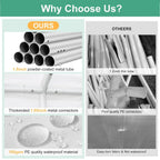 10x20ft Party Tent Heavy Duty Wedding Canopy for Events, 4 Removable Sidewalls, Built-in Sandbag, UV50+, Waterproof, White