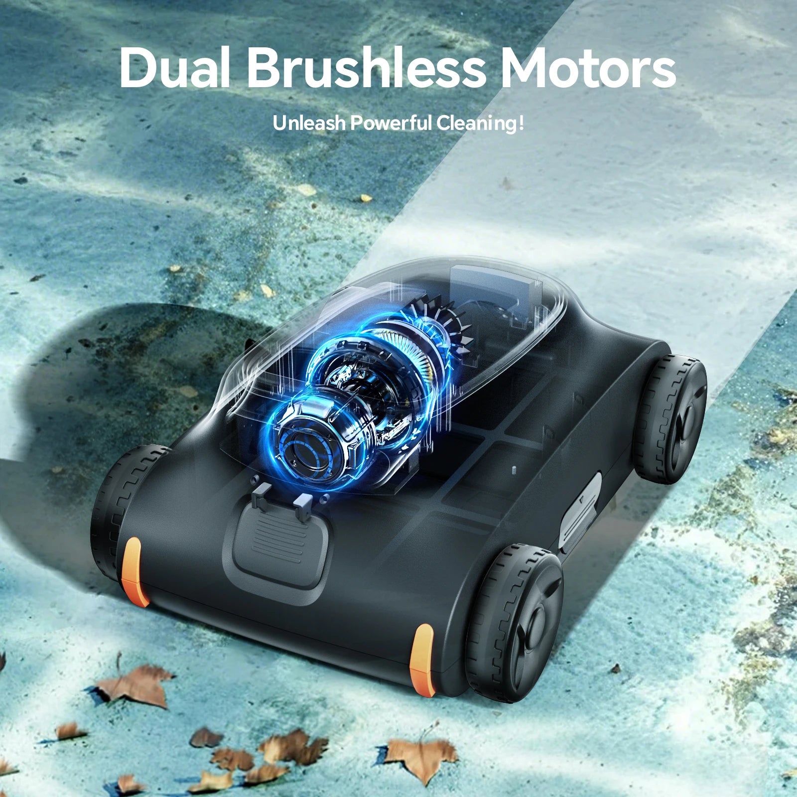 Robotic Pool Vacuum for Above Ground Pool, 180 Mins Runtime