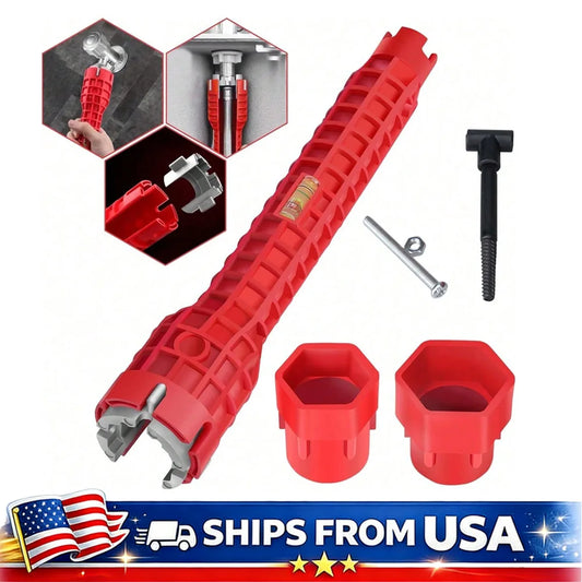 8-in-1 Plumbing Wrench - Faucet & Sink Installer Tool