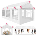 10x20ft Party Tent Heavy Duty Wedding Canopy for Events, 4 Removable Sidewalls, Built-in Sandbag, UV50+, Waterproof, White