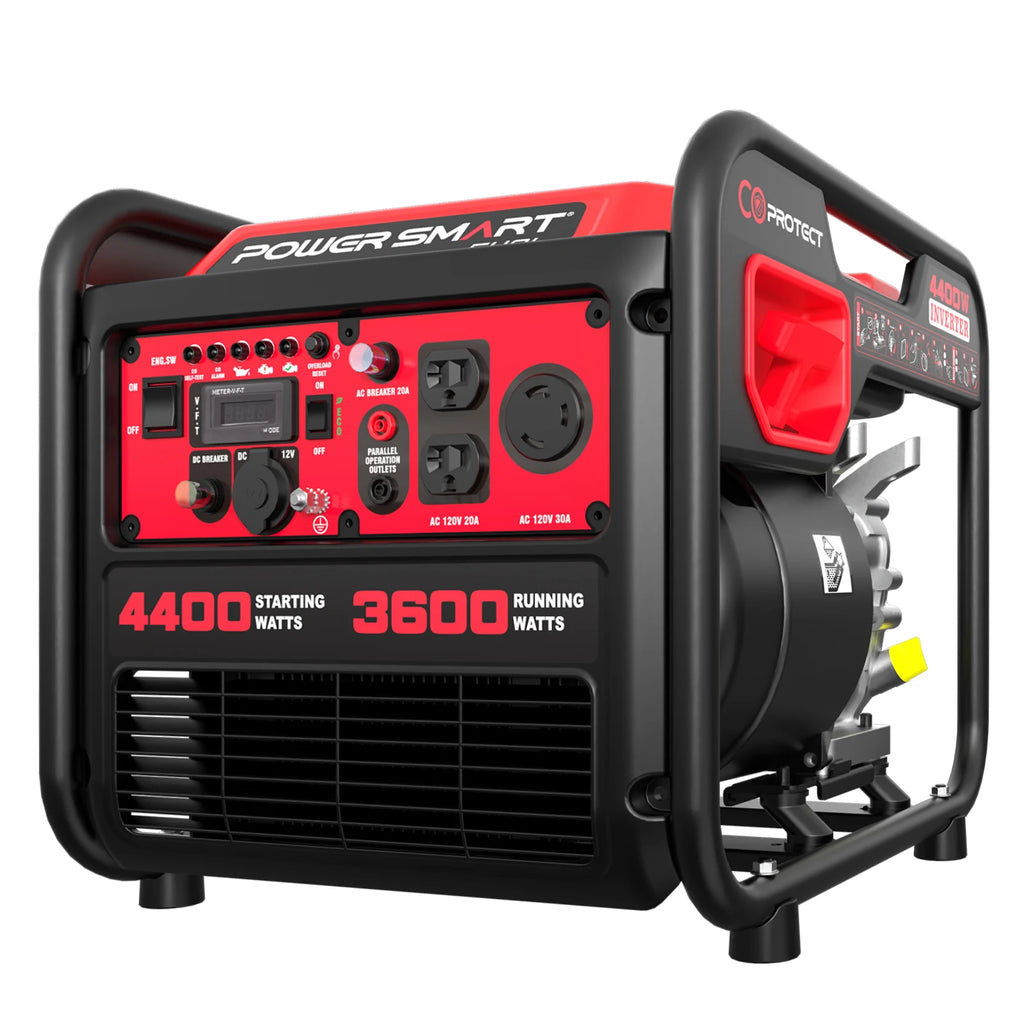4400W Open Frame Inverter Generator, CO Safety, EPA Certified, Long Runtime, Quiet 58dBA, Portable Home Backup Power
