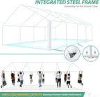 20x30ft Party Tent Gazebo Heavy Duty Canopy Banquet Shed Pavilion With 6 Sidewall Commercial Wedding Gazebo UV 50+ Waterproof