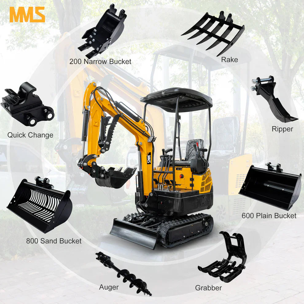 1.5-Ton Mini Excavator,13.5 HP , Briggs & Stratton Petrol Engine