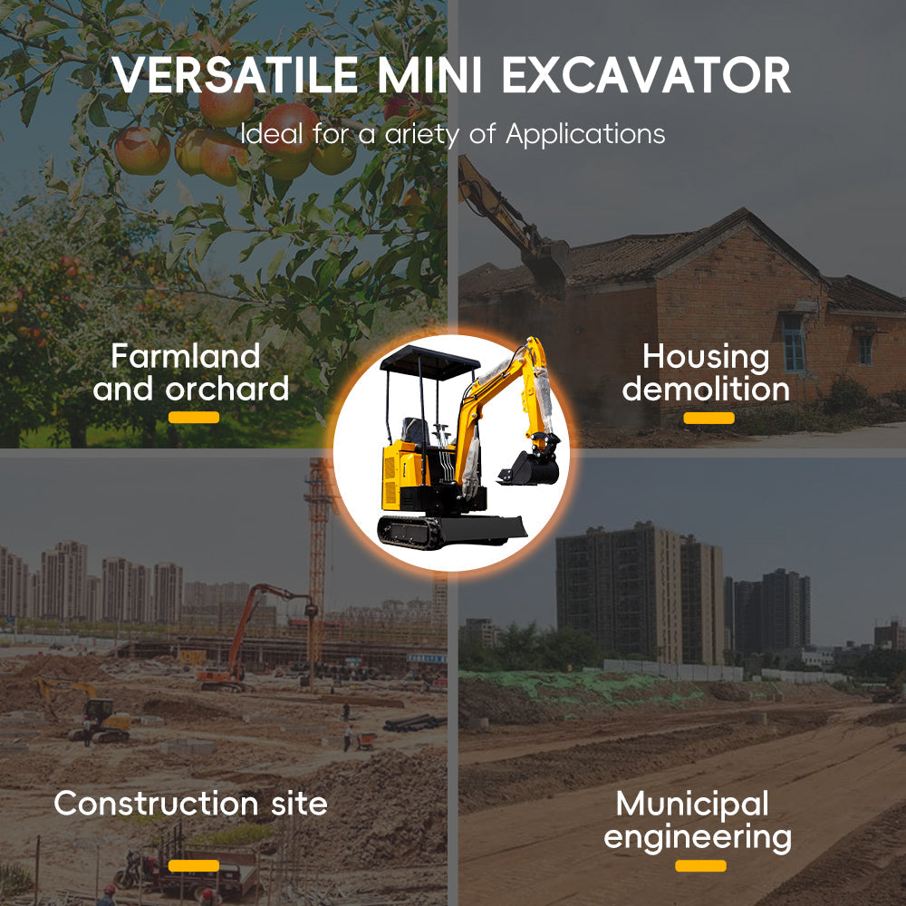1.5-ton Mini Excavator for Sale, 13.5 HP B&S Engine