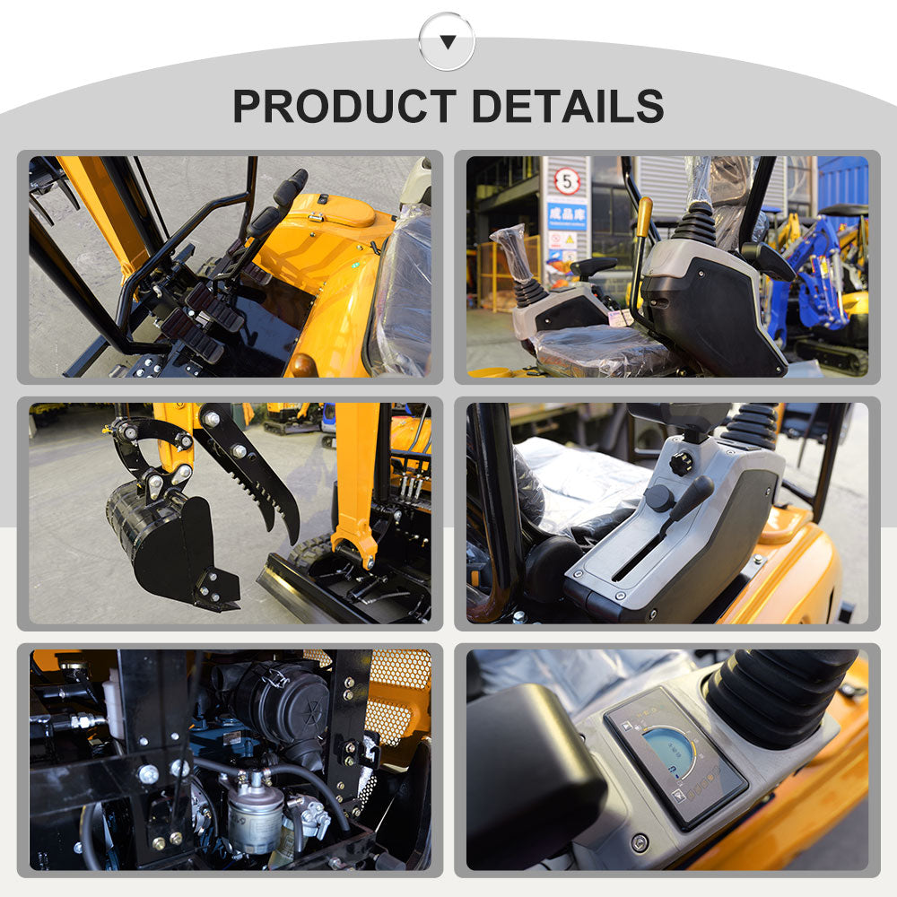 Tons Mini Excavator, Kubota Diesel Engine,Hydraulic Pilot Excavator With Thumb Clip For Sale