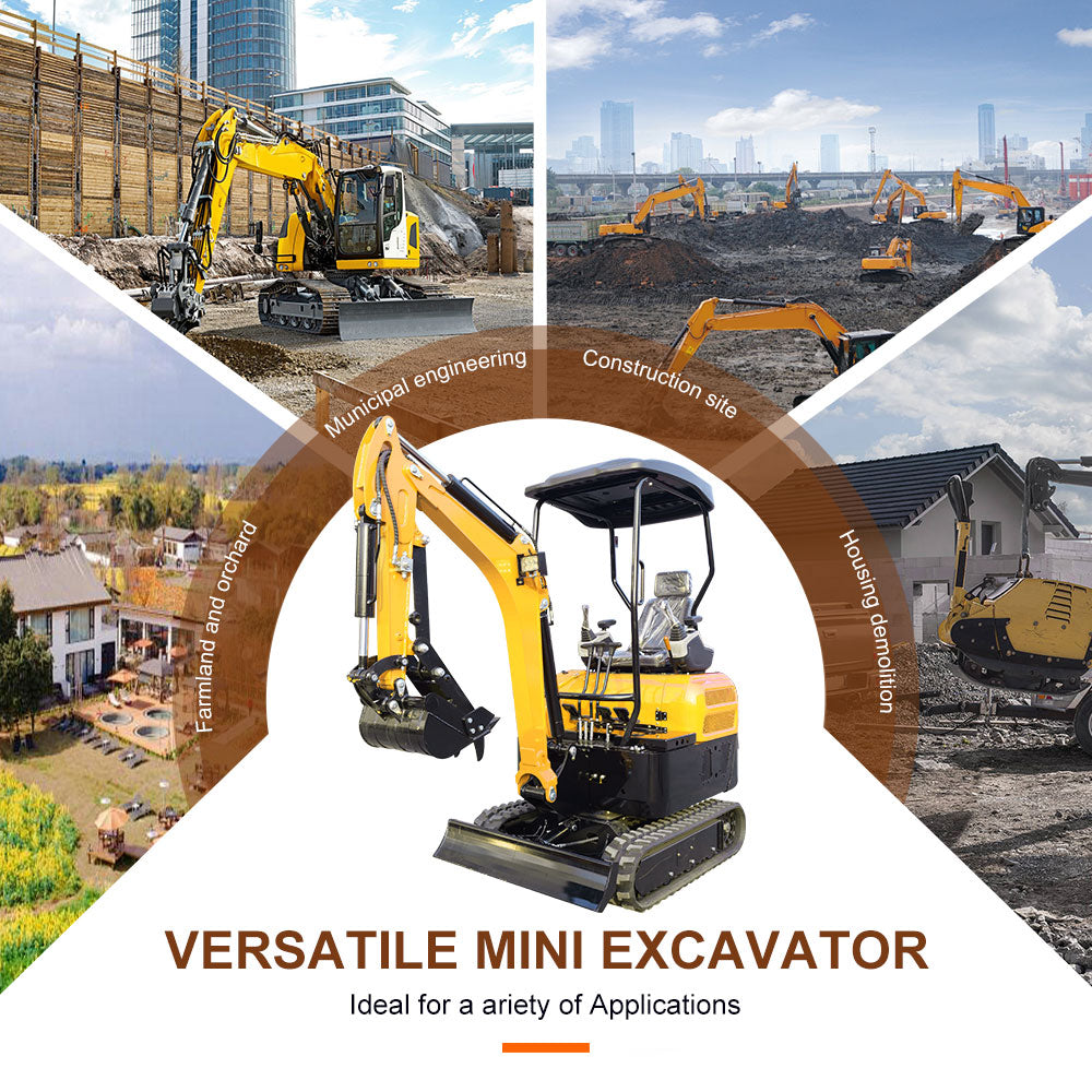 Tons Mini Excavator, Kubota Diesel Engine,Hydraulic Pilot Excavator With Thumb Clip For Sale