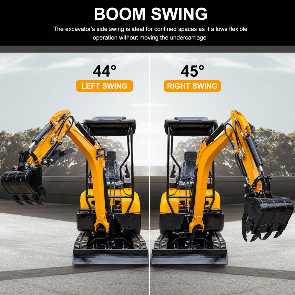 2-Tons Mini Excavator, Kubota Diesel Engine,Hydraulic Pilot Excavator With Hydraulic Thumb, Side Swing For Sale