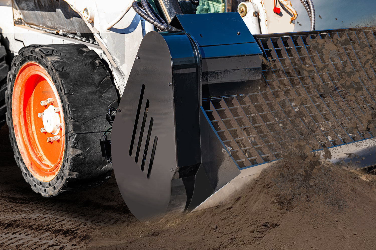 48' Concrete Mixing Bucket Skid Steer Attachment For Skid Steer Loader