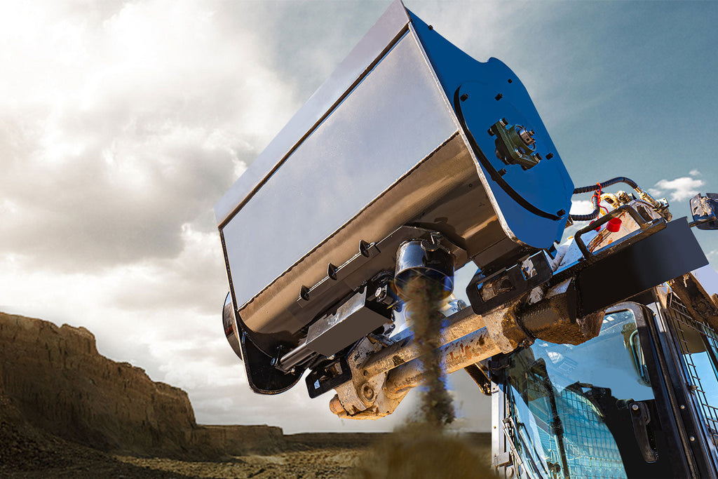 48' Concrete Mixing Bucket Skid Steer Attachment For Skid Steer Loader