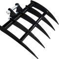 Rake Metal Wide Backhoe Rake Attachment for Mini Excavator Digger