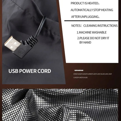 Heated Jacket 9-Zone USB Graphene for Men & Women