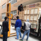 Folding mobile stacker manual forklift hydraulic transporter lifting platform truck loading and unloading household
