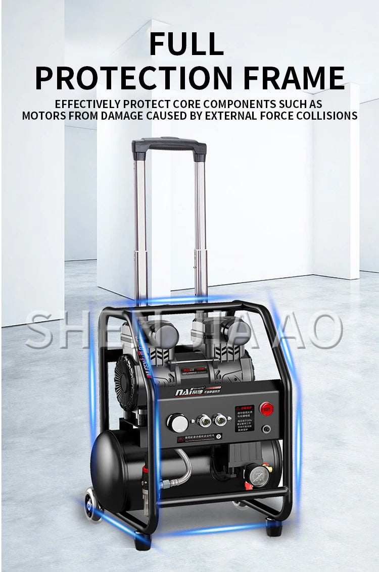 Silent Oil-Free Air Compressor for Painting & Woodwork