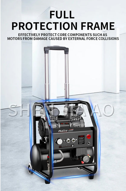 Silent Oil-Free Air Compressor for Painting & Woodwork