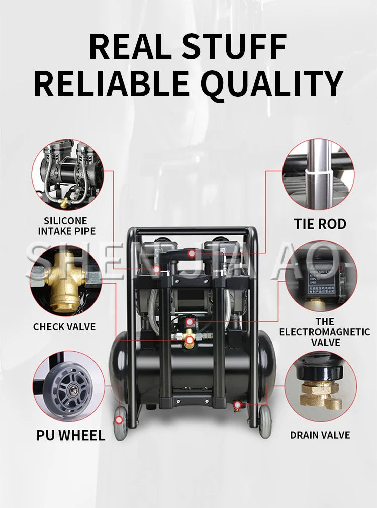 Silent Oil-Free Air Compressor for Painting & Woodwork