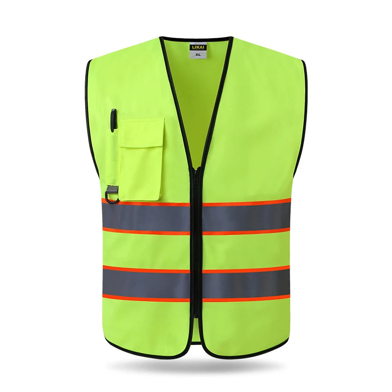 Reflective Safety Jacket Vest - Motorcycle & Cycling