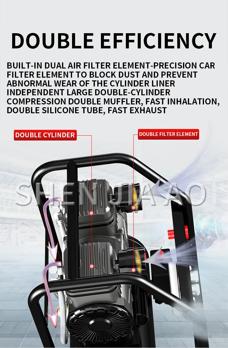 Silent Oil-Free Air Compressor for Painting & Woodwork