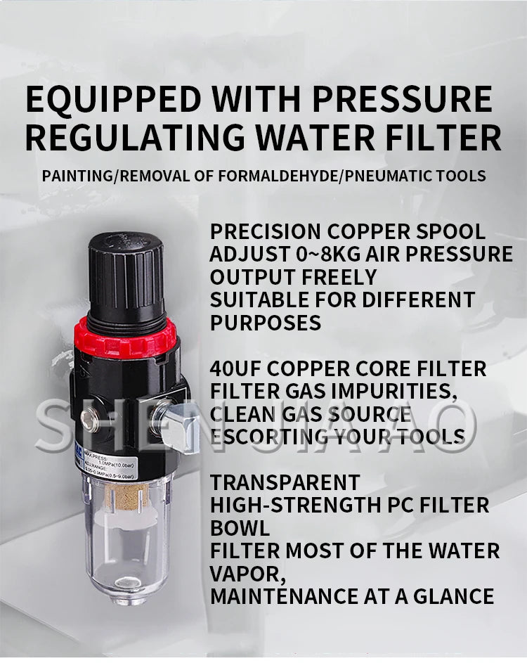 Silent Oil-Free Air Compressor for Painting & Woodwork