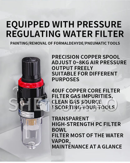 Silent Oil-Free Air Compressor for Painting & Woodwork
