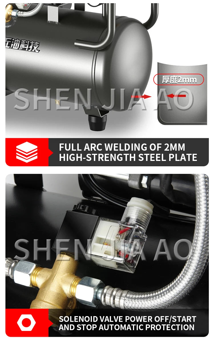 Silent Oil-Free Air Compressor for Painting & Woodwork