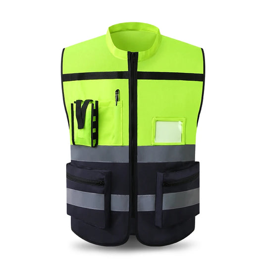 Reflective Safety Jacket Vest - Motorcycle & Cycling
