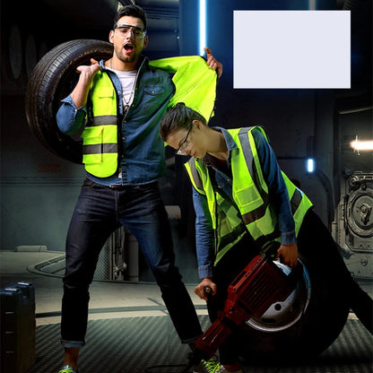 Reflective Safety Jacket Vest - Motorcycle & Cycling