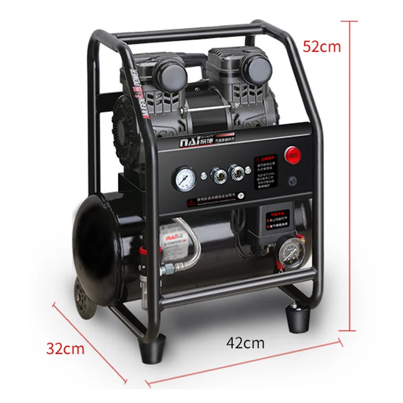 Silent Oil-Free Air Compressor for Painting & Woodwork