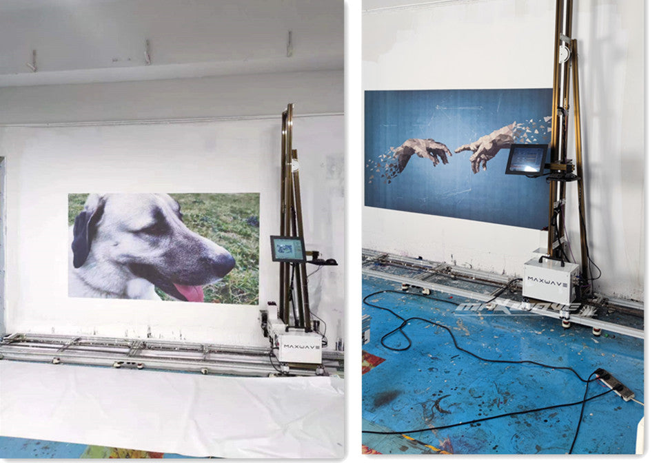 4 Meter Inkjet Wall Printer Wall Pen 3D UV Vertical Printing Machine 5/7 Color for Wall cement wood Metal Bricks Paper 2.5*6m