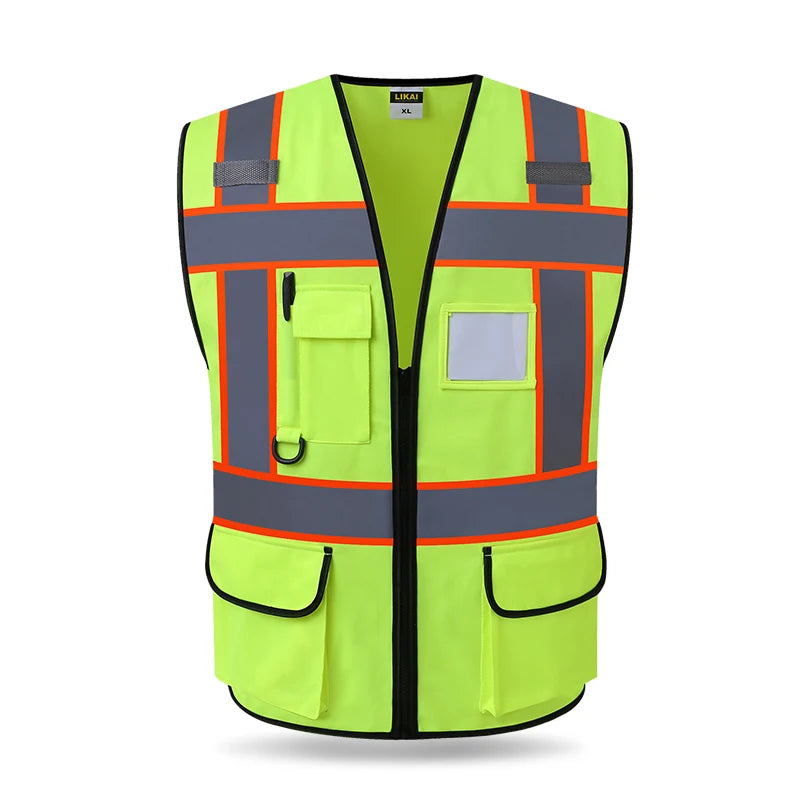 Reflective Safety Jacket Vest - Motorcycle & Cycling