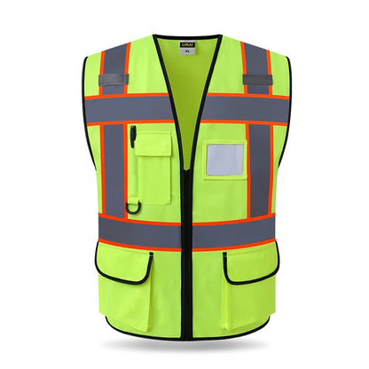 Reflective Safety Jacket Vest - Motorcycle & Cycling