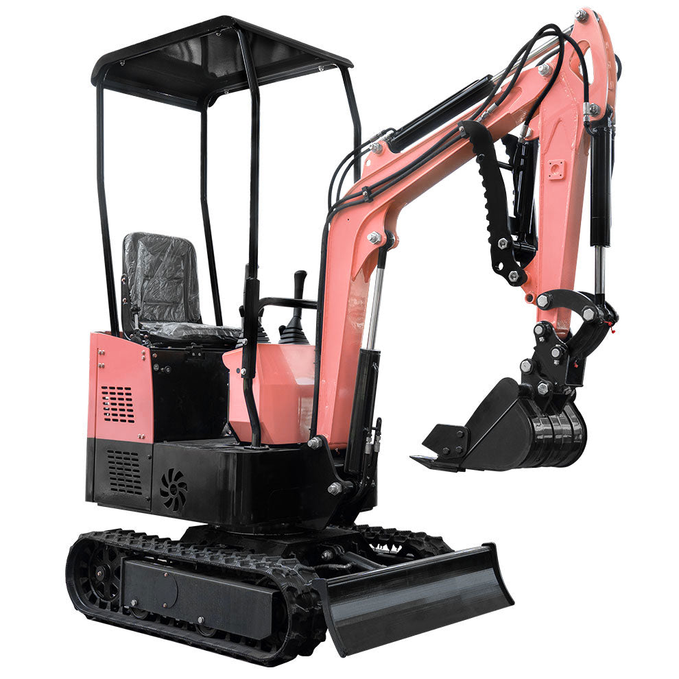 13.5 HP,1-ton Green Mini Excavator, Gasoline, With Thumb Clip For Sale