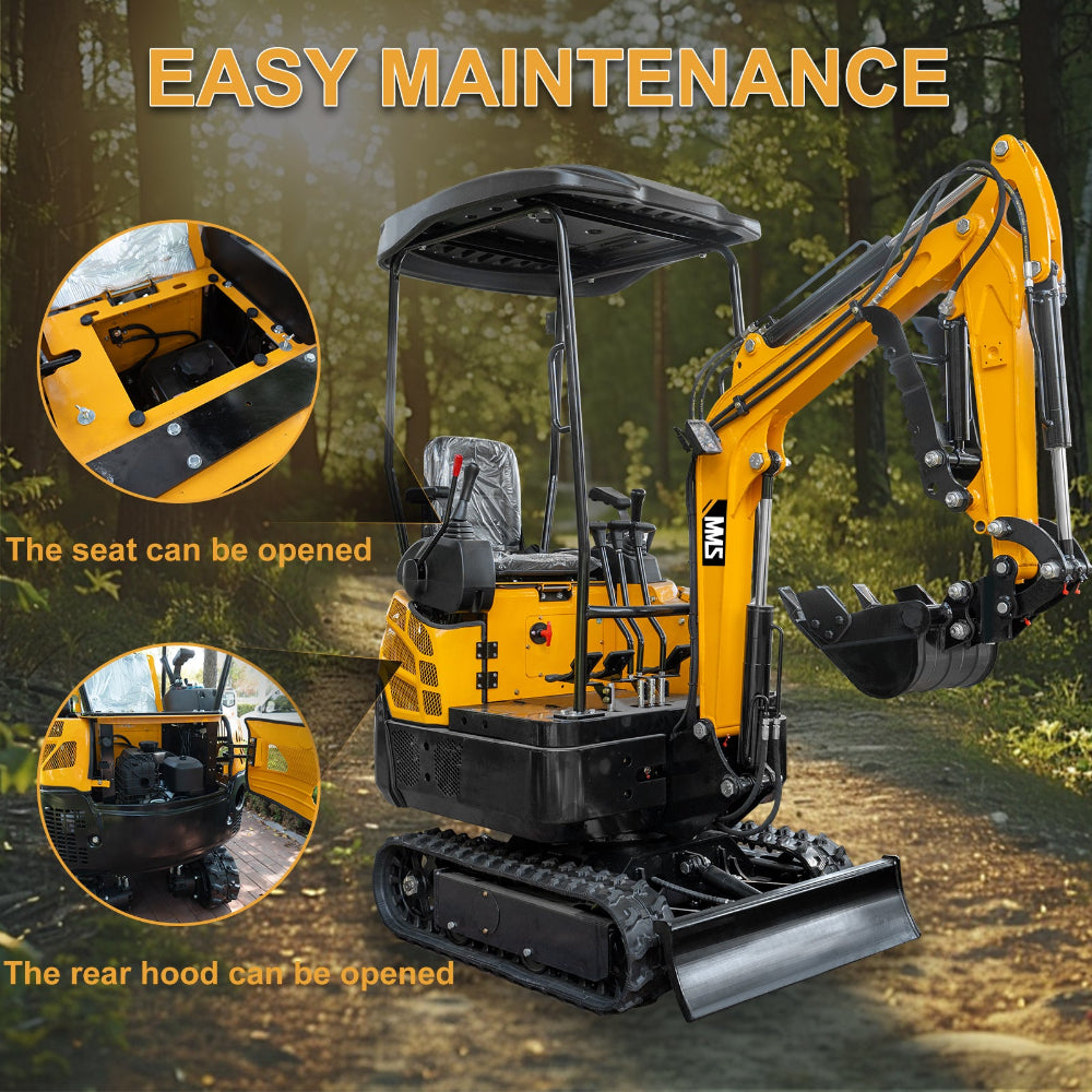 1.5-Ton Mini Excavator,13.5 HP , Briggs & Stratton Petrol Engine