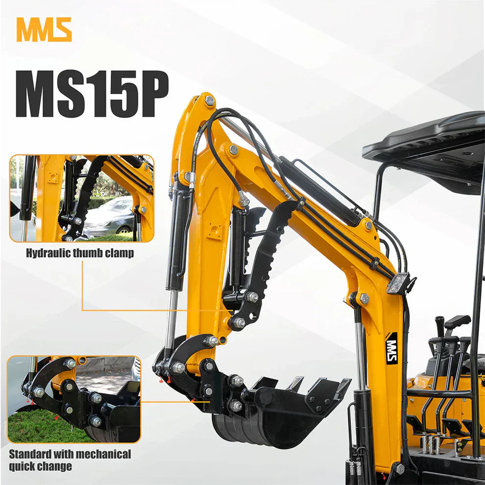 1.5-Ton Mini Excavator,13.5 HP , Briggs & Stratton Petrol Engine