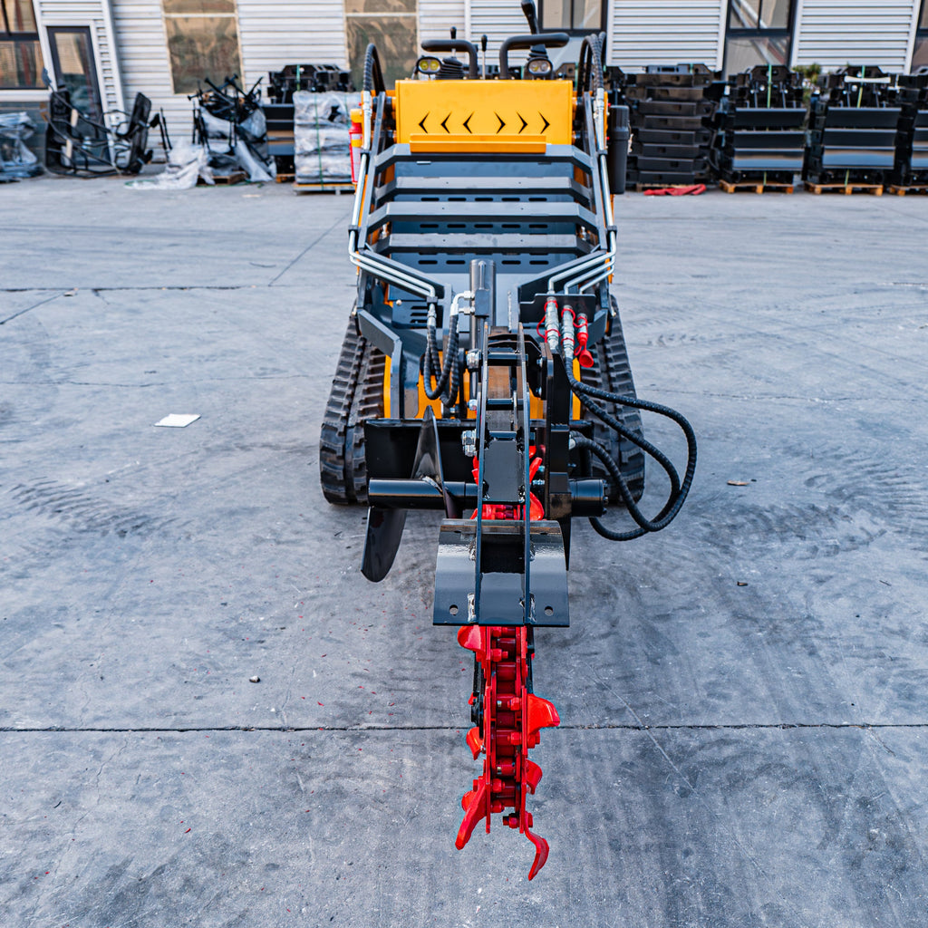 Skid Steer Hydraulic Excavator Trencher,26-Tine Trencher