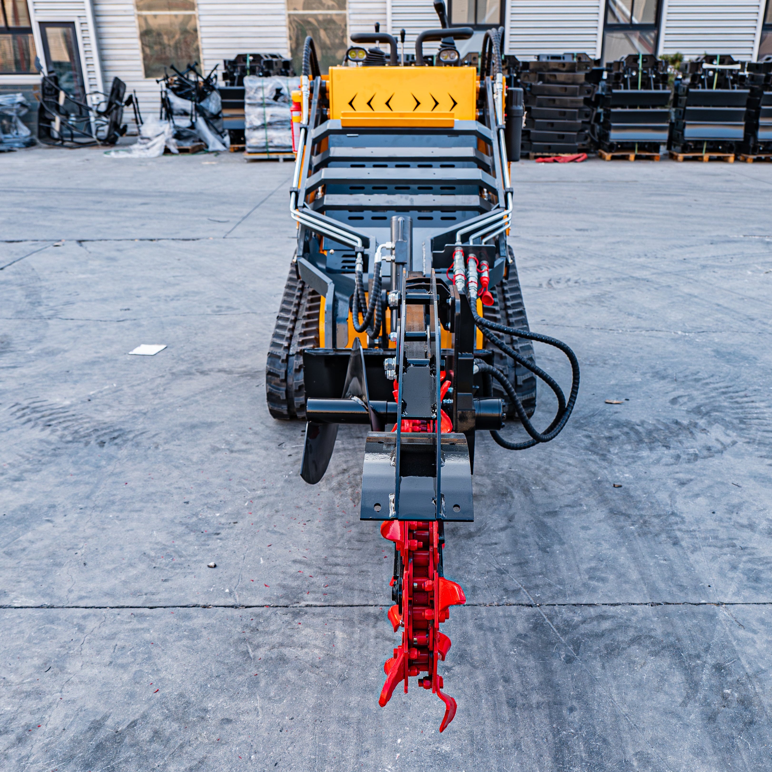 Skid Steer Hydraulic Excavator Trencher,26-Tine Trencher