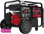 13,000-Watt 500cc Dual Fuel Portable Generator - Gas and Propane, Remote Electric Start, Whole Home Power Backup, Tran