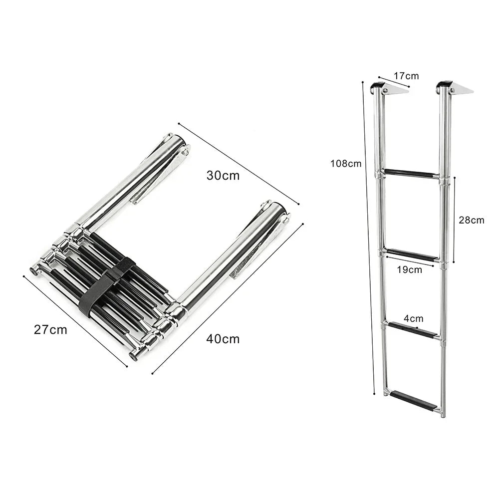 4-Step Stainless Steel Boat Ladder