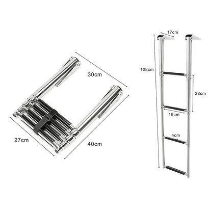 4-Step Stainless Steel Boat Ladder